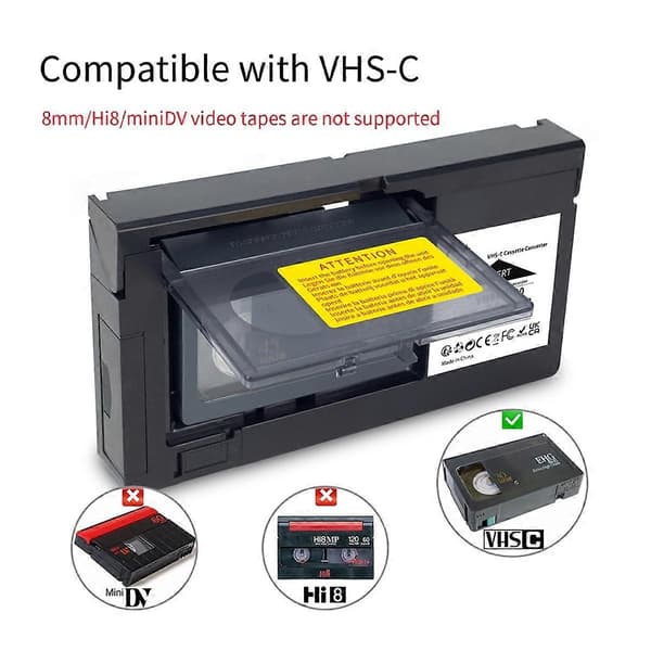 VHS-C Kassette Konverter til JVC til RCA til Panasonic VHS til VHSC SVHS-C Kassette Adapter Ikke til 8