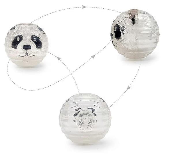 2 stk. Lysende Hundeballer Blinkende Elastisk Ball