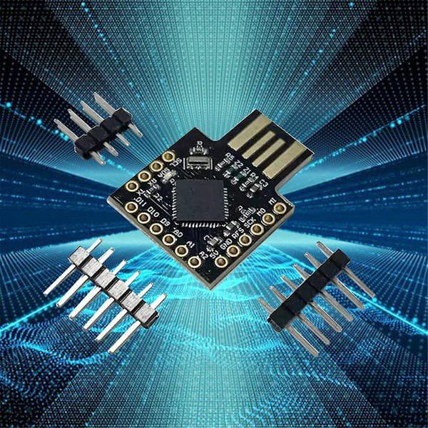USB ATMEGA32U4 Mini -kehityskortti PRO-MICRO Monitoiminen Kannettava Kätevä Moduuli, Musta