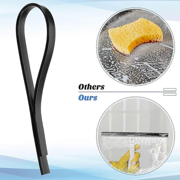 2 Stykker 104 cm Erstatningsnalgummi Vindusnal Refill Silikon