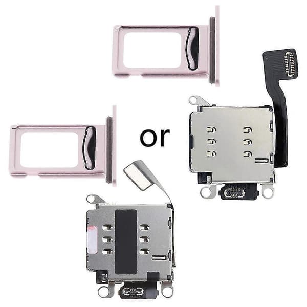 for iPhone 13/13 Pro/13 Pro Max Dobbel Sim-kortleser Sim-kortskuff Erstatning