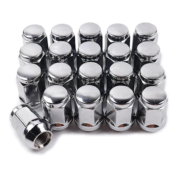 20 st 14X1.5 Hjulmuttrar - 19mm Hjulmutter 35 mm Hög 19 mm Sexkant Krom Hjulmuttrar, för 1999-2021 Chev