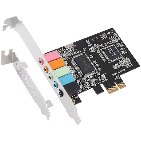 Pcie Sound Card 5.1, Pci Express Surround Card 3d Stereo Audio With High Sound Performance Pc Sound-haoyi