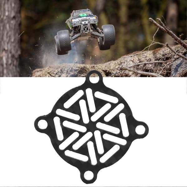 2024-30x30mm RC Kylfläktskydd Kolfiber Elektrisk Motorkylfläktskydd för RC Bil Båt Motor ESC