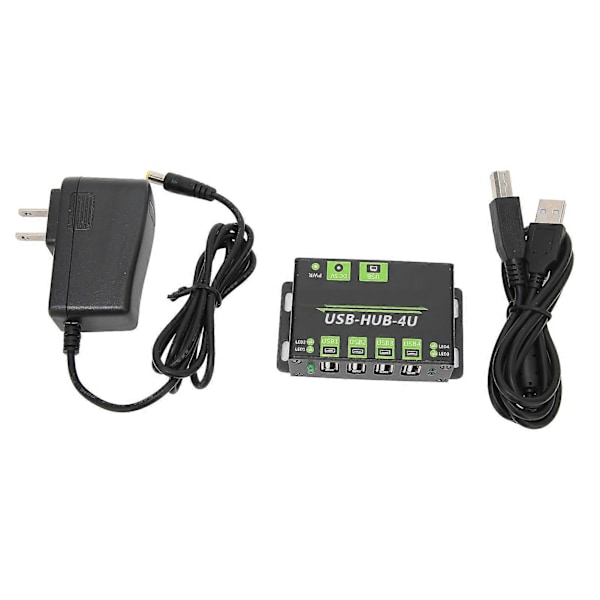 Ekspansjon Hub Adapter Industriell Kvalitet 4 Port USB2.0 Multiple Beskyttelseskretser Multi Grensesnitt Hub 100V?240V US Plugg YEMMA