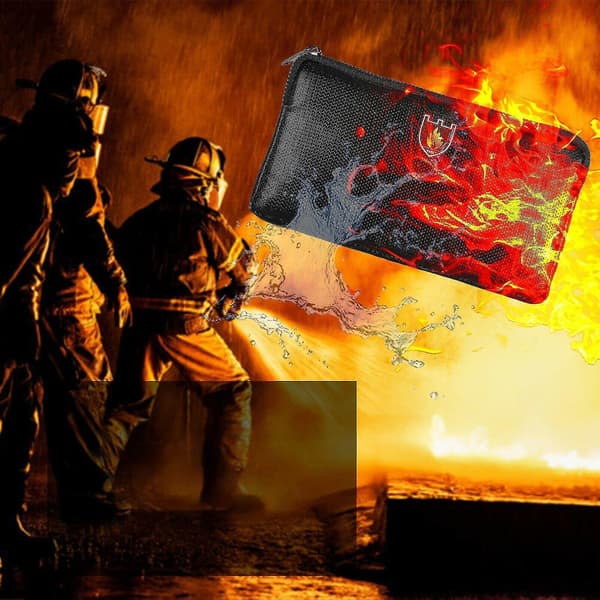 Brandsäker Väska Brandsäker Pengaväska Brandsäker Kontantpåse