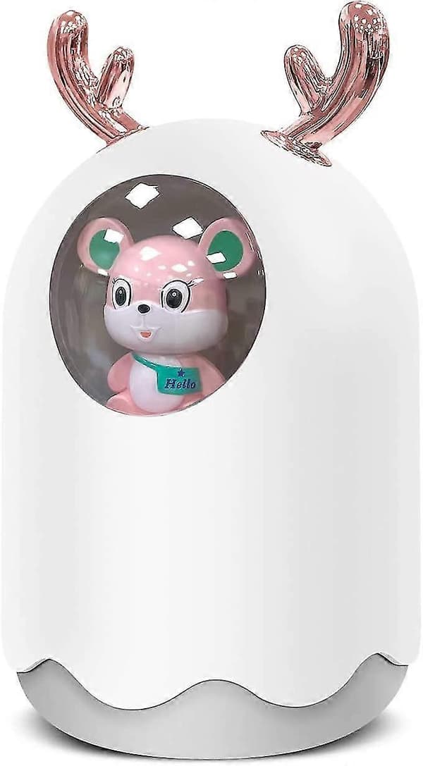 Luftfukter, Mini Eterisk Olje Diffuser Tåke Luftfukter, Bærbar Stille Luftfukter Med Farge Nattlys Funksjon