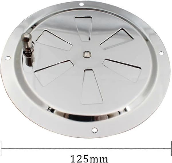 Rund Ventilationsrist, Justerbar Ventilationsåbning Rustfrit Stål Ventilationsventil
