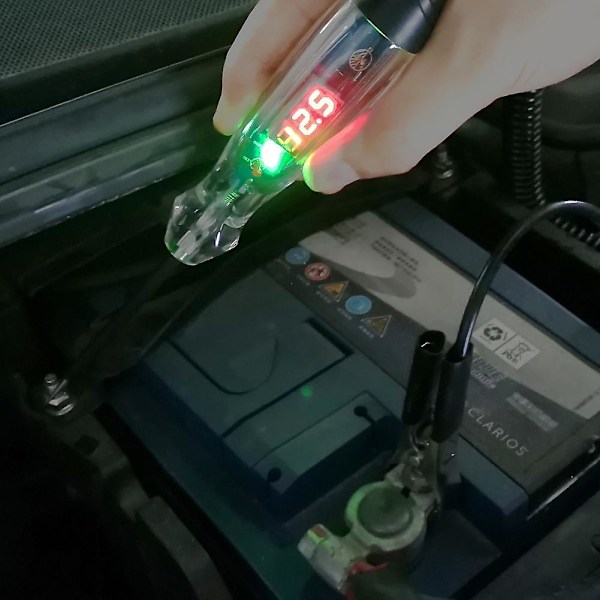 Bilkrets Testare Med LED Digital Display Dubbelriktad Indikatorlampa 3v-60v Bilmodifieringsverktyg Krets Test Penna Detektor