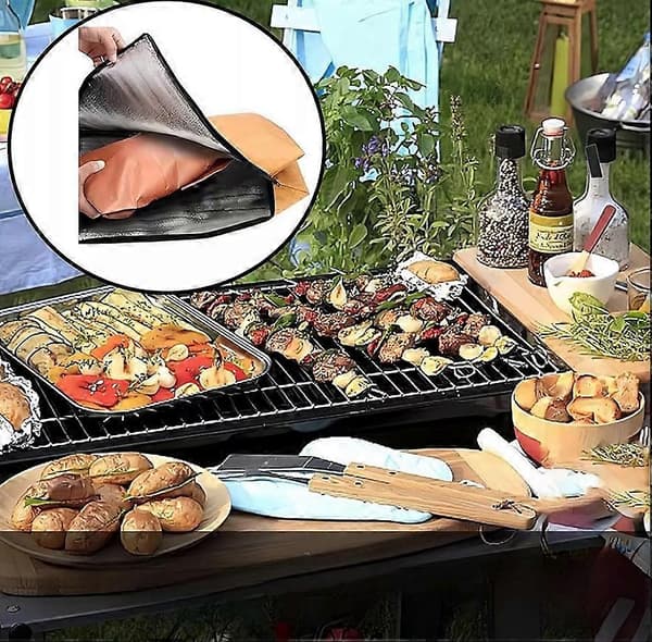 BBQ Tæppe til Hvilekød, Genanvendelig BBQ Bryst Tæppe Isoleret Kødtaske