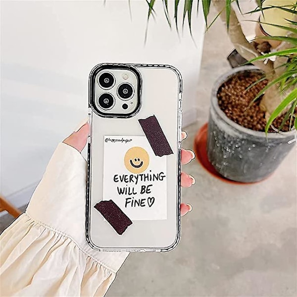 Klar mobildeksel for iPhone 12 Pro Max Søt innebygd støtfangerdeksel støtsikker hud for iPhone 12 Pro Max deksler