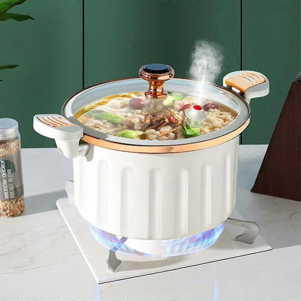 Romersk Gryta Mikrotryckskokare Non-stick Soppgryta Induktionshäll Universal Binaural Högvärdig Mikrotryckskokare Matlagningsgryta med Stor Kapacitet