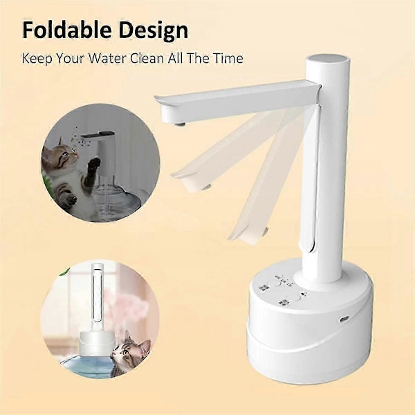 Elektrisk Vannkanne Flaskepumpe Automatisk Vannutdeler Foldbar Skrivebord Oppladbar Drikkvannflaskepumpe A