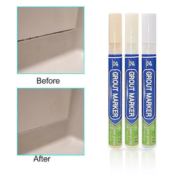 Tile Beauty Styling Pen Badrum Vattentät och Mögel Grout Marker Penna 4ml-QH