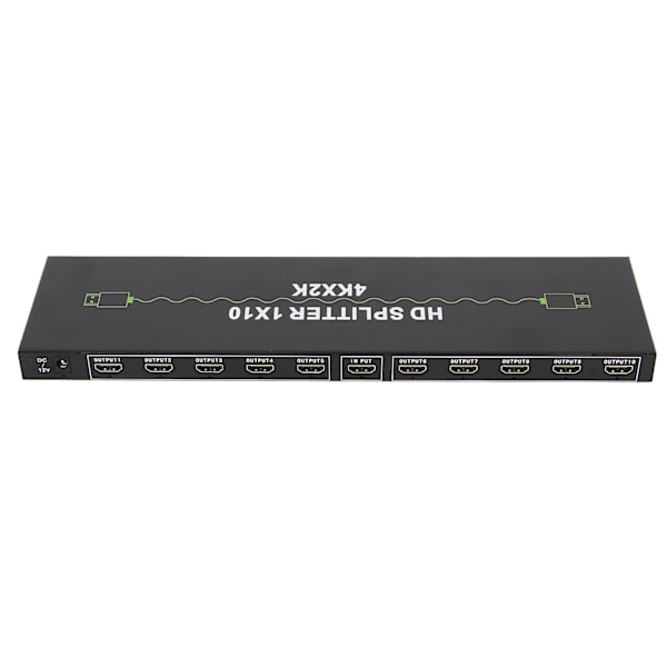 1 ind 10 Ud HD Multimedia Interface Splitter Understøtter 4K 30Hz 3D Lyd Video Synkronisering 10 Vejs HD Video Splitter 100?240V EU Stik