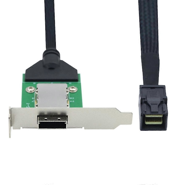 Extern Mini SAS HD SFF-8088 26P PCBA Hona Adapter med Lågprofilfäste till SAS SFF-8643 12Gbps Extern 100-Ohm B