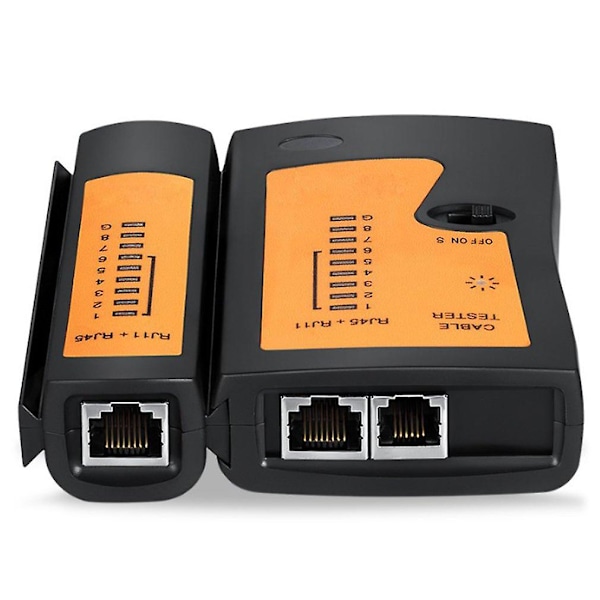 Rj45 Rj11 Rj12 Cat5 Utp Kabel Lan Tester Netværkskabel Tester Lan Kabel Tester Netværksværktøj Netværksreparation Hurtig Levering