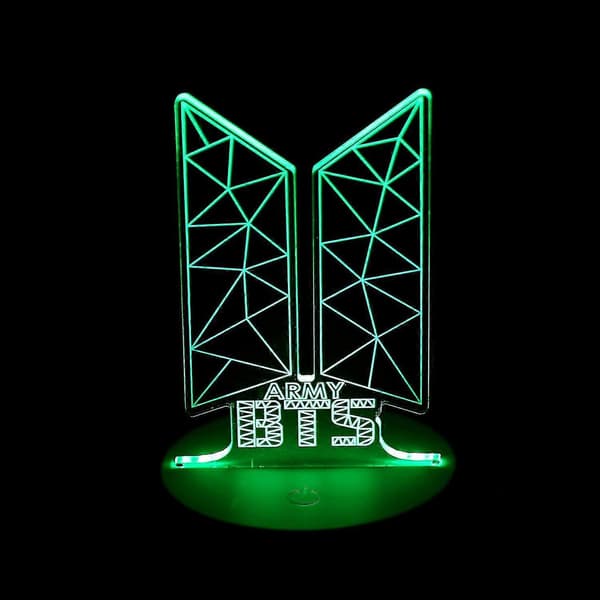 BTS LED nattlys, 16 farger, fjernkontroll