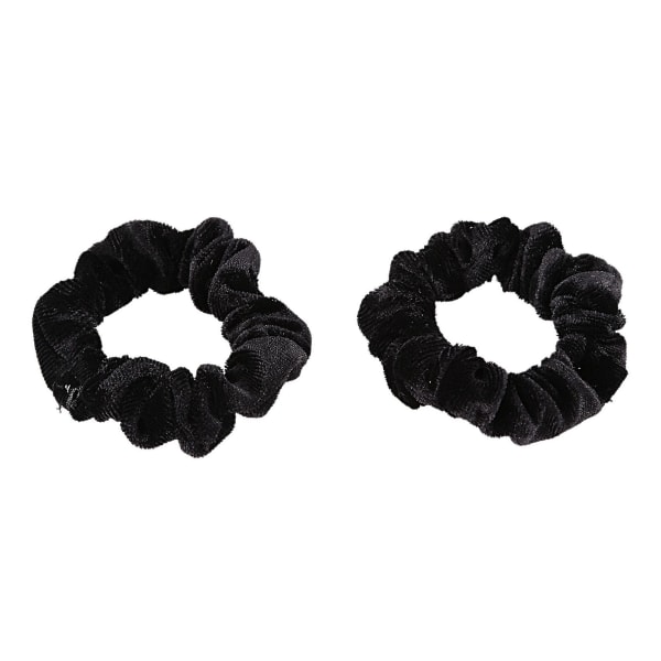 20 Pack Black Velvet Scrunchie Hårelastikker Hår Bobbles Hårbånd