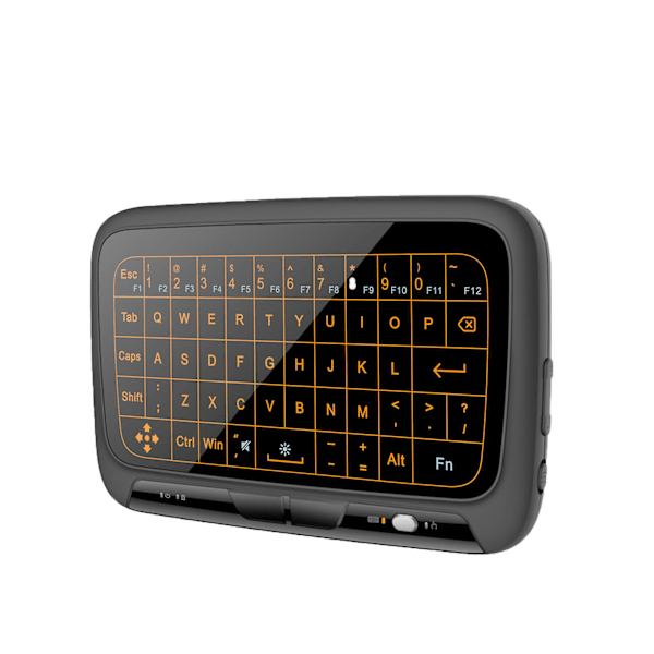 H18 Mini Fuldtouchskærm 2,4 GHz Luftmus Touchpad Baggrundsbelysning Trådløst Tastatur til Smart TV