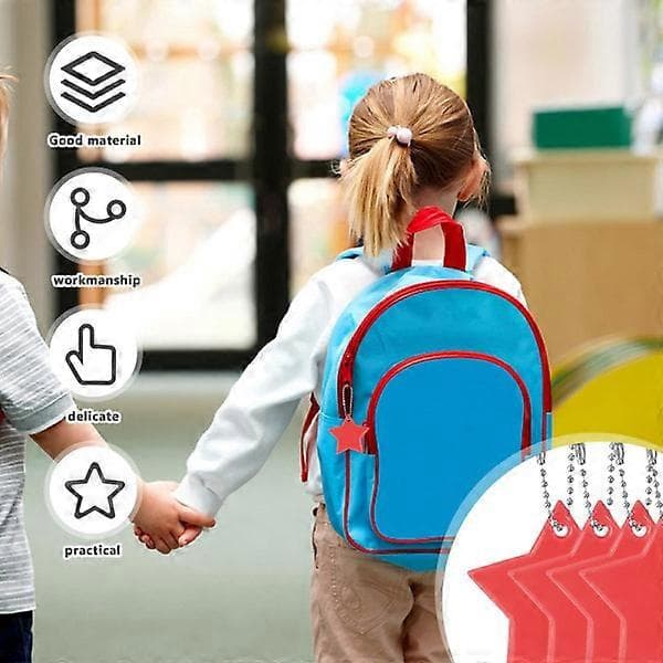 40 stk. refleksanheng, stjerne refleksanheng barn refleksanheng for skolesekker