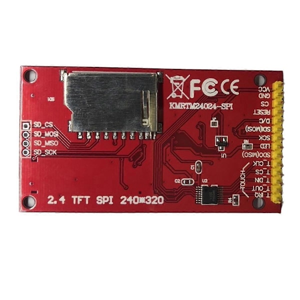 2,4 tums SPI TFT LCD-skärm Färgglad Touch Display Modul ILI9341 480X320 240X320 Drivrutin