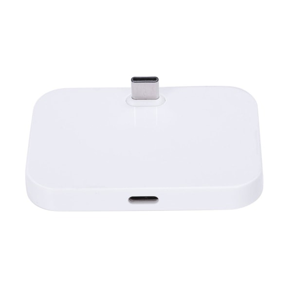 Mobiltelefon Desktop Type-c Oplader Stand Holder Mobiltelefon USB-c Lade Docking Station hvid