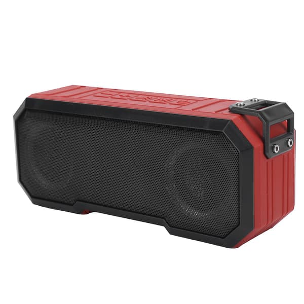 X8 True Wireless Bluetooth 5.0 Høyttaler IPX7 Vanntett Lysende Utendørs Subwoofer Rød