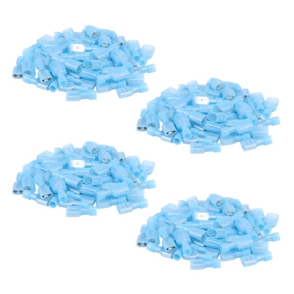 200pcs Female & Male Fully Insulated Wire Terminals Connector Nylon Spade Connectors Blue