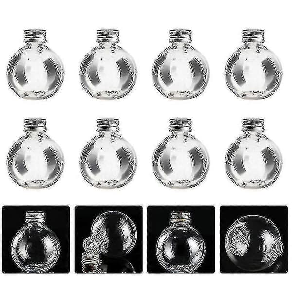 25 st Plastflaskor Transparenta Läcksäkra 150ml Tomma Glödlampsformade Flaskbehållare Bollflaska