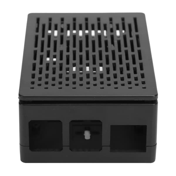 Skyddsfodral för Raspberry Pi 4B ABS-skal Reserverad alla portar för HDMI USB A/VSvart