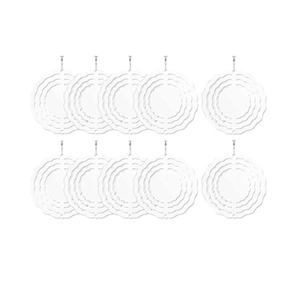 10 stk 3 tommer sublimering vindspinner blanks 3d vind spinnere hængende vind spinnere til indendørs udendørs