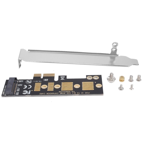 M2 SSD NVME til PCIE X1 Adapterkort PCIE X1 til M2 Udvidelseskort Harddisk Adapter M Key Interface Card
