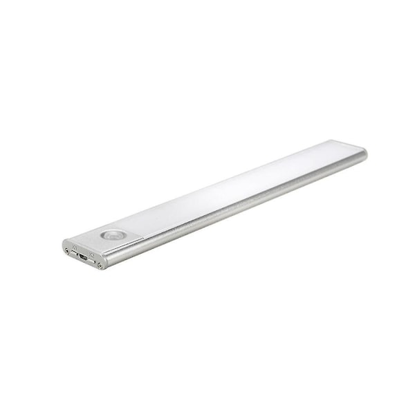 Trådlös LED-lampa Intelligent Mänsklig Avkänning Ultratunn LED-lampa, Magnetisk Remslampa USB-lampa för Vägg Garderobslampa