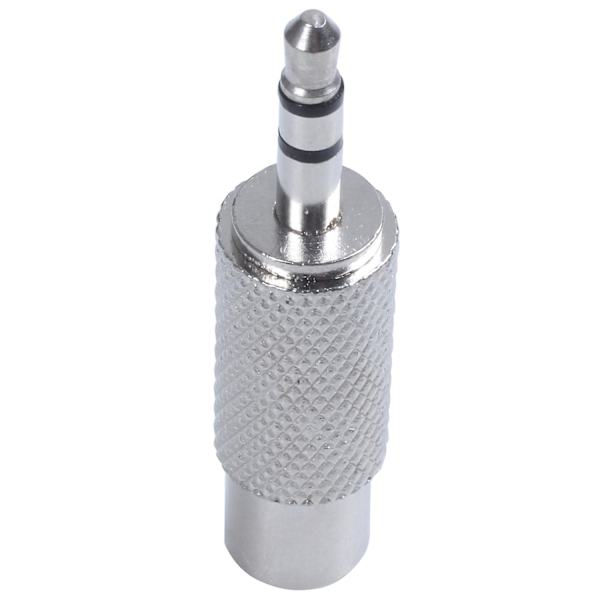 1 stk 3,5 mm Stereo Han til RCA Mono Hun Audio Adapter, sølv & 1 stk E27 Smart Kontrollampe Led