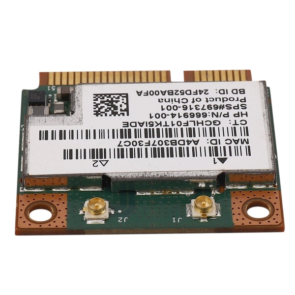 Dual Band 2.4+5G 300M 802.11a/b/g/n WiFi Bluetooth 4.0 Trådløst Halv Mini PCI-E Kort Til HP BCM943228HMB SPS 718451-001