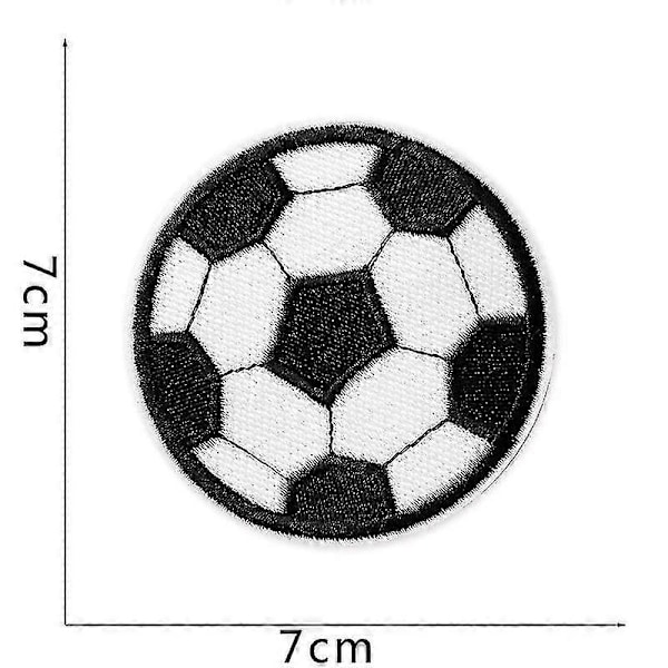 Strygemærker Strygemærke Strygemærker 5 Stykker Tegneserie Fodbold Stofmærke Broderimærke, Fodbold Strygemærke, Trendy Tøj Broderi