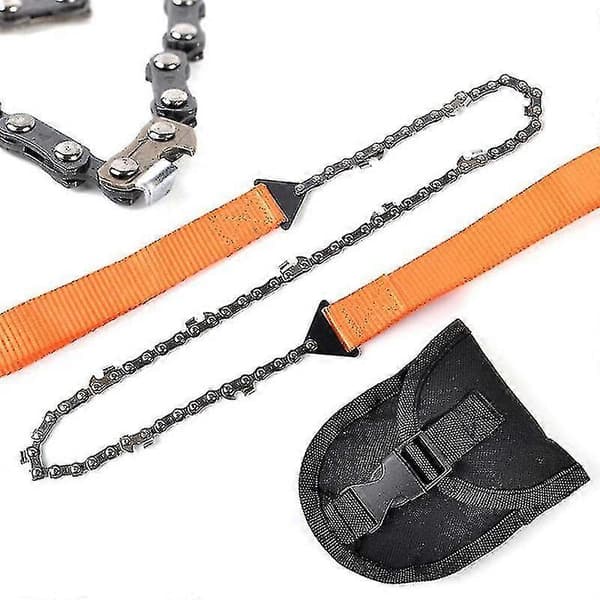 Udendørs Camping Hånd Lynlås Sav Bærbart Overlevelsesværktøj Håndtrimning Multifunktionel Wire Sav (Orange)