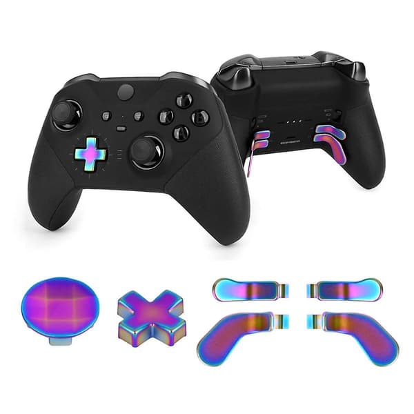 For One Elite Series 2 6 stk. Metal Controller Dele 4 Paddles 2 D-pad Spiludskiftning Controller