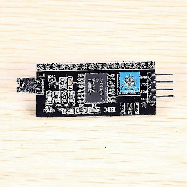 Iic I2c Twi Spi Gränssnittskortsmodul Pcf8574t För 1602 Lcd Led