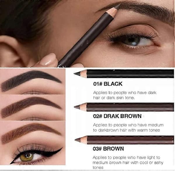 Systemous 24 timers Vandfast Eyeliner Dobbelt Spidsbar Øjenblyant Light Brown