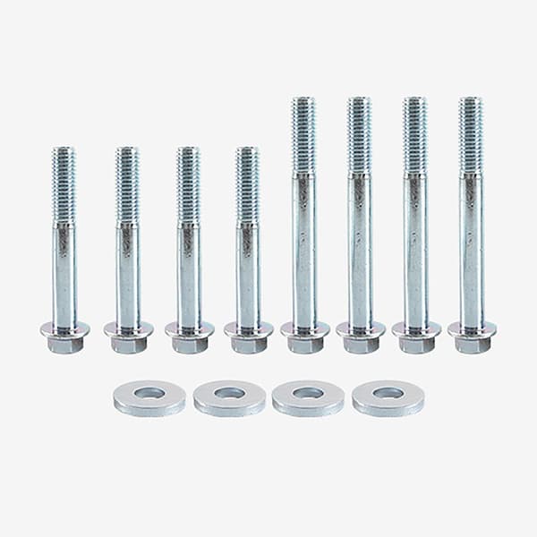12 stk/sett Boltflange Slitesterk Høystyrke Rustfritt Stål LS Motor Stativ Boltsett for LS