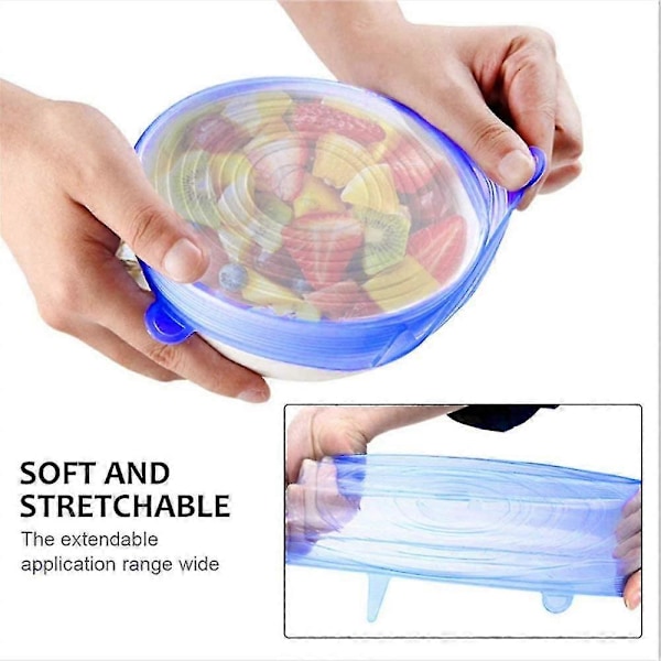 Stretchiga Silikonlock, 12-pack Silikonlock i Olika Storlekar