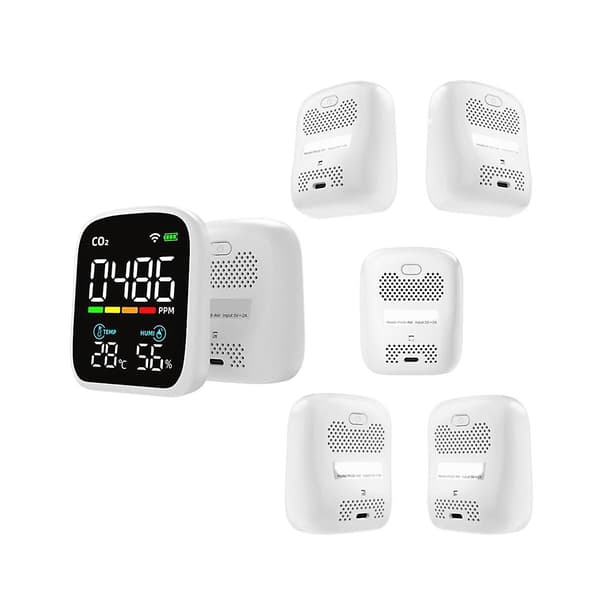 WIFI Infraröd CO2-mätare Koldioxidmätare NDIR-sensor Luftkvalitetsmätare Koldioxiddetektor