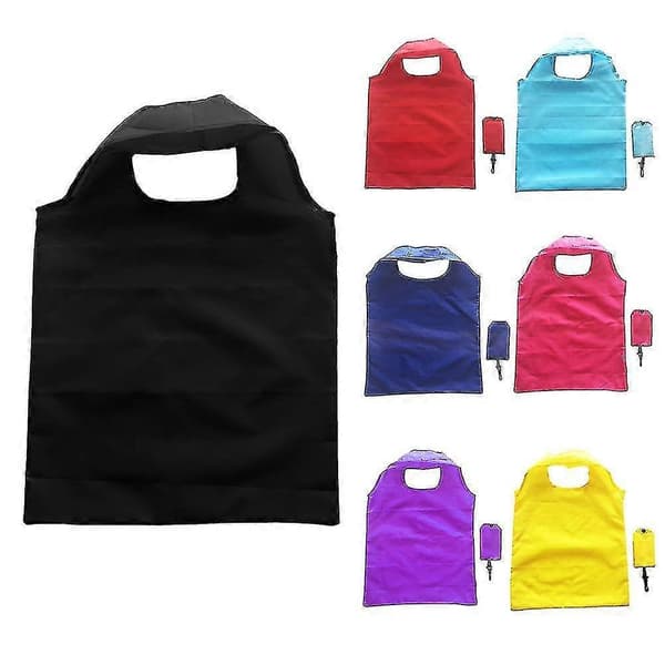 Genanvendelig mulepose, bærbar, foldbar, miljøvenlig nylon indkøbspose, foldbar mulepose, indkøbspose, organizer, simpel