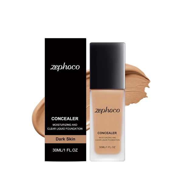 Zephoco Kosteuttava Peitevoide (Tumma Ihonsävy) - 30ml