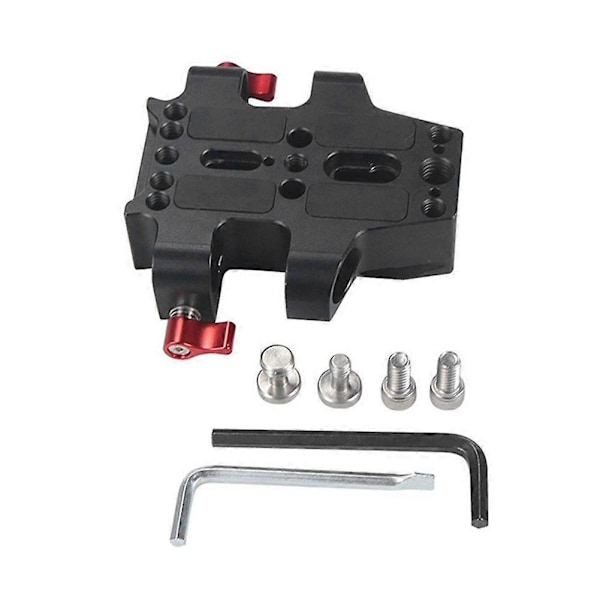 Universal Baseplade med Dobbelt 15mm Stangskinne Klemmer til Kamera Bur Baseplade Stativmontering Pla