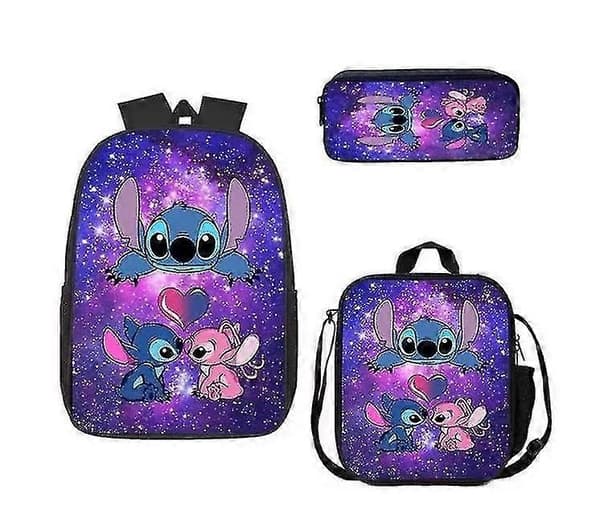 Stitch Skolväska Ryggsäck i tre delar Style 1