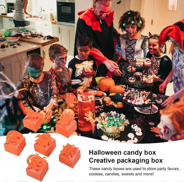 Halloween Godis Presentaskar | Halloween Godisbehållare | Festivalmatpapper