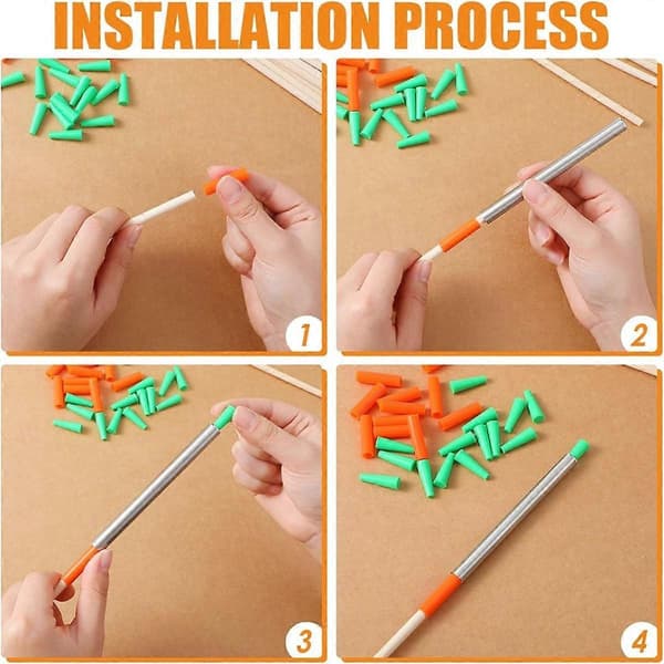 Epoxy Glitter Pen Drejebeslag Sæt Rustfrit Stål Penne Silikoneprop Silikone Pen Hætter Værktøj til DIY Glitter Pen